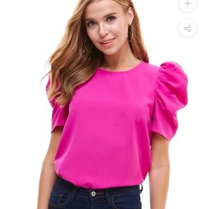 Puff sleeve top